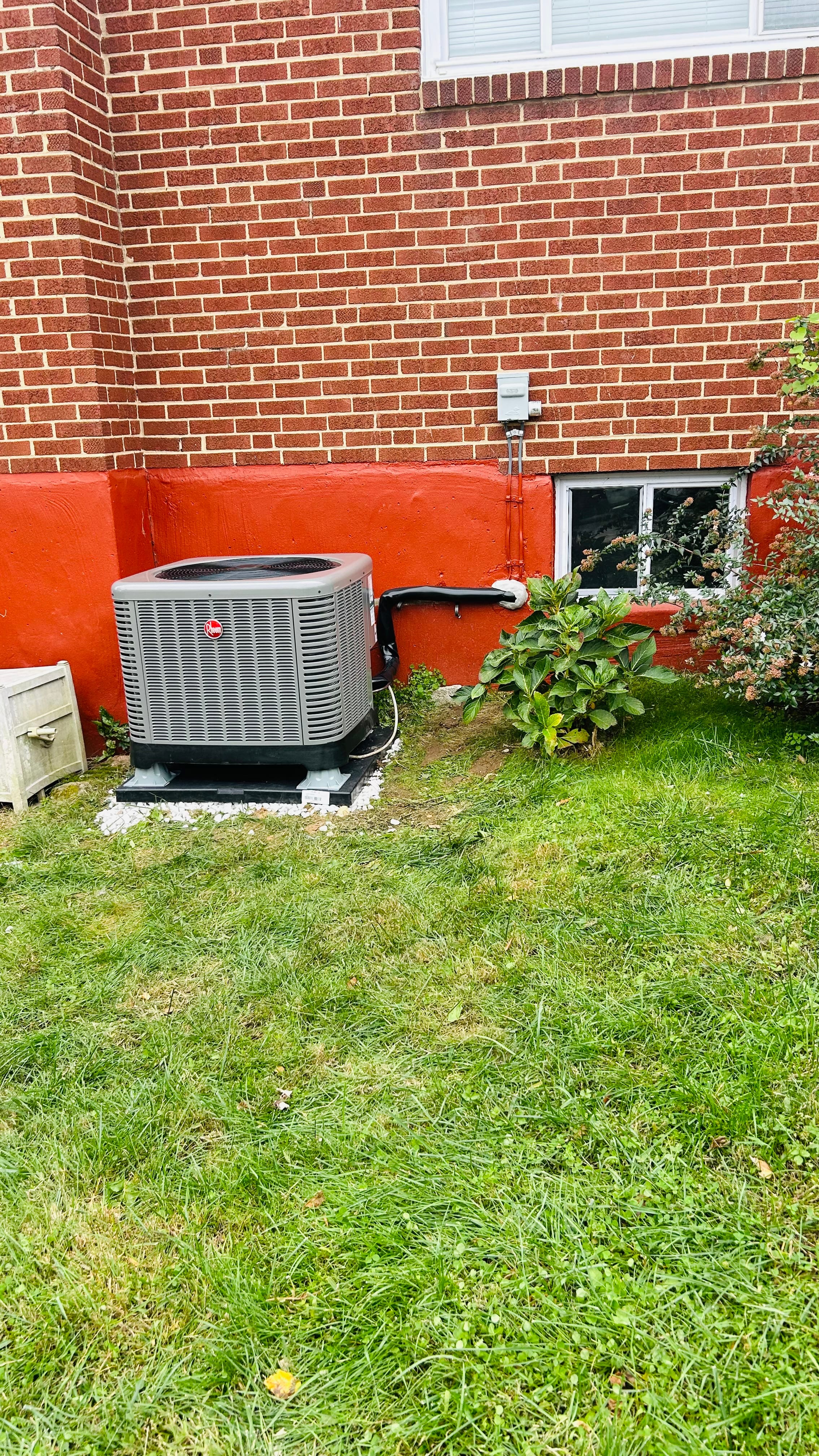 HVAC equipment on the job site